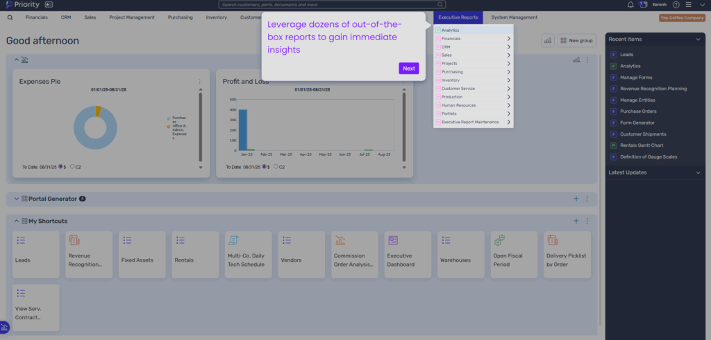 analytics screen 1