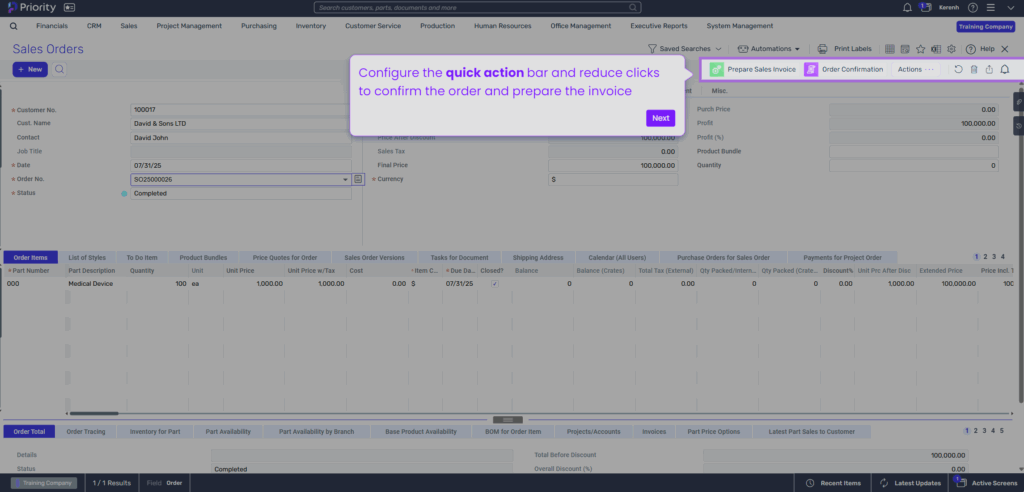 lead to cash sales crm screen 7