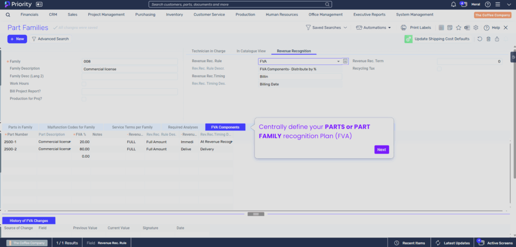 revenue recognition screen 1